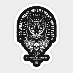 I do what I want Sticker
